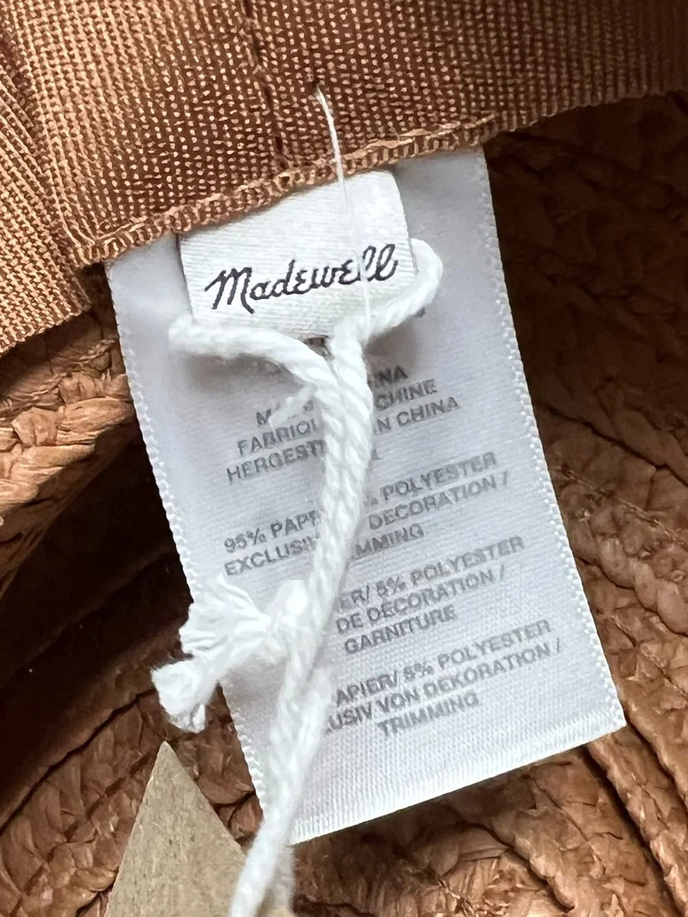 Madewell packable straw